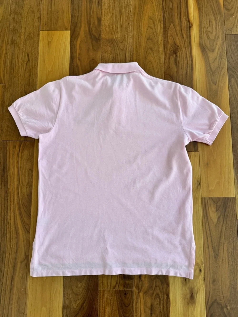 Polo Ralph Lauren Classic Fit Solid Pink Mesh Polo Shirt Pony Logo Size L
